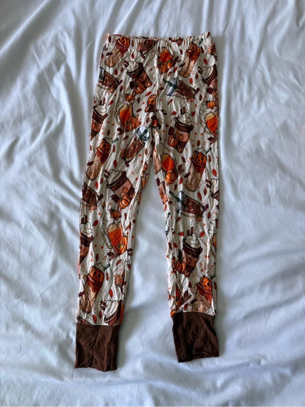 Little Snugglers pumpkin spice pajama set